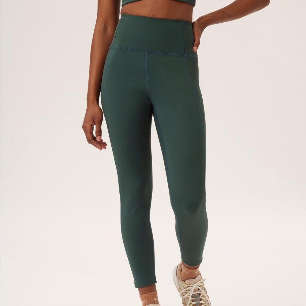 Girlfriend Collective Green Compressive High Rise Leggings Size XXS